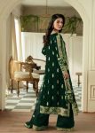 FANCY GEORGETTE THREAD SEQUENCE PEARL WORK TOP BOTTOM WITH DUPATTA PARTY WEAR WHOLESALE PRICE ETHNIC GARMENT (7)