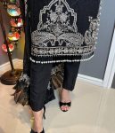 FANCY GEORGETTE ZARI EMBROIDERY WORK TOP BOTTOM WITH DUPATTA PARTY WEAR WHOLESALE PRICE ETHNIC GARMENT (3)