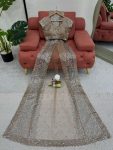FANCY NET SEQUENCE WORK SAREE WITH UNSTITCHED BLOUSE PARTY WEAR WHOLESALE PRICE ETHNIC GARMENT (3)
