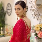 FANCY ORGANZA SILK THREAD SEQUENCE WORK SAREE WITH UNSTITCHED BLOUSE PARTY WEAR WHOLESALE PRICE ETHNIC GARMENT (6)