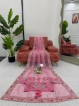 FANCY ORGANZA THREAD SEQUENCE WORK SAREE WITH UNSTITCHED BLOUSE PARTY WEAR WHOLESALE PRICE ETHNIC GARMENT (6)