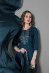 FANCY SILK BLEND EMBROIDERY WORK TOP BOTTOM WITH DUPATTA PARTY WEAR WHOLESALE PRICE ETHNIC GARMENT (6)