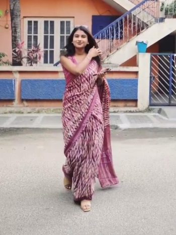 FANCY SOFT SILK ZARI DIGITAL PRINTED GOWN PINK