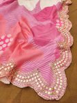 FANCY VICHITRA SILK FLORAL PRINTED EMBROIDERY SEQUENCE BOREDR WORK SAREE WITH UNSTITCHED BLOUSE PARTY WEAR WHOLESALE PRICE ETHNIC GARMENT (4)