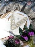 FASHIONABLE CHANDERI SILK CODING SEQUENCE EMBROIDERY WORK TOP BOTTOM WITH DUPATTA PARTY WEAR WHOLESALE PRICE ETHNIC GARMENT (7)
