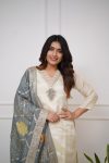 FASHIONABLE CHANDERI SILK CODING SEQUENCE EMBROIDERY WORK TOP BOTTOM WITH DUPATTA PARTY WEAR WHOLESALE PRICE ETHNIC GARMENT (7)