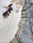 FASHIONABLE CHANDERI SILK CODING SEQUENCE EMBROIDERY WORK TOP BOTTOM WITH DUPATTA PARTY WEAR WHOLESALE PRICE ETHNIC GARMENT (7)