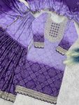 FASHIONABLE CHINON SILK EMBROIDERY SEQUENCE CODING DIGITAL PRINT WORK TOP SHARARA WITH DUPATTA PARTY WEAR WHOLESALE PRICE ETHNIC GARMENT (3)