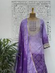 FASHIONABLE CHINON SILK EMBROIDERY SEQUENCE CODING DIGITAL PRINT WORK TOP SHARARA WITH DUPATTA PARTY WEAR WHOLESALE PRICE ETHNIC GARMENT (3)