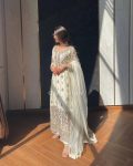 FASHIONABLE CHINON ZARI SEQUENCE EMBROIDERY WORK TOP PALAZZO WITH DUPATTA PARTY WEAR WHOLESALE PRICE ETHNIC GARMENT (7)