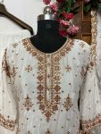 FASHIONABLE CHINON ZARI SEQUENCE EMBROIDERY WORK TOP PALAZZO WITH DUPATTA PARTY WEAR WHOLESALE PRICE ETHNIC GARMENT (7)