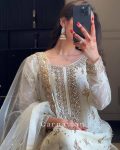 FASHIONABLE CHINON ZARI SEQUENCE EMBROIDERY WORK TOP PALAZZO WITH DUPATTA PARTY WEAR WHOLESALE PRICE ETHNIC GARMENT (7)