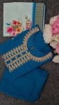 FASHIONABLE COTTON SILK EMBROIDERY WORK TOP BOTTOM WITH DUPATTA CASUAL WEAR WHOLESALE PRICE ETHNIC GARMENT (5)
