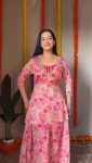 FASHIONABLE CRUSH GEORGETTE DIGITAL PRINTED MIRROR WORK TOP BLOUSE WITH PALAZZO PARTYWEAR WHOLESALE PRICE ETHNIC GARMENT (9)