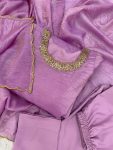 FASHIONABLE CRUSH SILK EMBROIDERY SEQUENCE WORK GOWN BOTTOM WITH DUPATTA PARTY WEAR WHOLESALE PRICE ETHNIC GARMENT (3)
