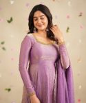 FASHIONABLE CRUSH SILK EMBROIDERY SEQUENCE WORK GOWN BOTTOM WITH DUPATTA PARTY WEAR WHOLESALE PRICE ETHNIC GARMENT (3)