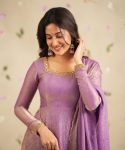 FASHIONABLE CRUSH SILK EMBROIDERY SEQUENCE WORK GOWN BOTTOM WITH DUPATTA PARTY WEAR WHOLESALE PRICE ETHNIC GARMENT (3)