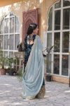 FASHIONABLE GEORGETTE EMBROIDREY SEQUENCE WORK GOWN BOTTOM WITH DUPATTA PARTY WEAR WHOLESALE PRICE ETHNIC GARMENT (7)