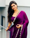 FASHIONABLE JIMMY CHOO EMBROIDERY SEQUENCE LACE BORDER WORK SAREE WITH UNSTITCHED BLOUSE FESTIVE WEAR WHOLESALE PRICE ETHNIC GARMENT (3)