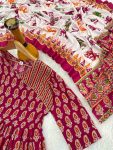 FASHIONABLE PRINTED WITH SAMOSA LACE WORK GOWN WITH DUPATTA PARTY WEAR WHOLESALE PRICE ETHNIC GARMENT (5)