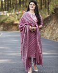 FASHIONABLE RAYON PRINTED EMBROIDERY WORK TOP BOTTOM WITH DUPATTA PARTY WEAR WHOLESALE PRICE ETHNIC GARMENT (13)