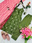 FASHIONABLE SOFT GOLD SHINED EMBROIDERY SEQUENCE WORK TOP BOTTOM WITH DUPATTA FESTIVE WEAR WHOLESALE PRICE ETHNIC GARMENT (7)