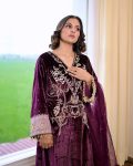 FASHIONABLE VELVET EMBROIDERY SEQUENCE LACE WORK TOP BOTTOM WITH DUPATTA PARTY WEAR WHOLESALE PRICE ETHNIC GARMENT (4)