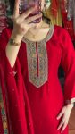 LATEST CHINON SILK EMBROIDERY CODING SEQUENCE WORK AND DIAMOND HANDWORK TOP BOTTOM WITH DUPATTA FESTIVE WEAR WHOLESALE PRICE ETHNIC GARMENT (17)