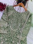 LATEST CHINON SILK EMBROIDERY SEQUENCE AND MOTI WORK TOP PALAZZO WITH DUPATTA FESTIVE WEAR WHOLESALE PRICE ETHNIC GARMENT (5)