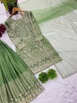 LATEST CHINON SILK EMBROIDERY SEQUENCE AND MOTI WORK TOP PALAZZO WITH DUPATTA FESTIVE WEAR WHOLESALE PRICE ETHNIC GARMENT (5)