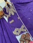 LATEST CHINON SILK EMBROIDERY SEQUENCE CODING WORK TOP PALAZZO WITH DUPATTA WEDDING WEAR WHOLESALE PRICE ETHNIC GARMENT (7)