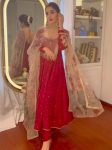LATEST CHINON SILK EMBROIDERY SEQUENCE WORK GOWN BOTTOM WITH DUPATTA FESTIVE WEAR WHOLESALE PRICE ETHNIC GARMENT (4)