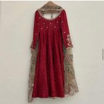 LATEST CHINON SILK EMBROIDERY SEQUENCE WORK GOWN BOTTOM WITH DUPATTA FESTIVE WEAR WHOLESALE PRICE ETHNIC GARMENT (4)