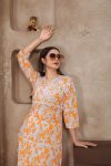 LATEST COTTON DIGITAL PRINT WITH CHIKANKARI WORK KURTI WITH PALAZZO PARTY WEAR WHOLESALE PRICE ETHNIC GARMENT (5)
