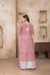 LATEST COTTON DIGITAL PRINT WITH CHIKANKARI WORK KURTI WITH PALAZZO PARTY WEAR WHOLESALE PRICE ETHNIC GARMENT (7)