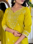LATEST COTTON EMBROIDERY GOTA PATTI WORK TOP BOTTOM WITH DUPATTA FESTIVE WEAR WHOLESALE PRICE ETHNIC GARMENT (3)
