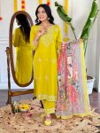 LATEST COTTON EMBROIDERY GOTA PATTI WORK TOP BOTTOM WITH DUPATTA FESTIVE WEAR WHOLESALE PRICE ETHNIC GARMENT (3)