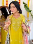 LATEST COTTON EMBROIDERY GOTA PATTI WORK TOP BOTTOM WITH DUPATTA FESTIVE WEAR WHOLESALE PRICE ETHNIC GARMENT (3)