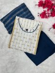 LATEST COTTON EMBROIDERY WEAVING WORK TOP BOTTOM WITH DUPATTA DAILY WEAR WHOLESALE PRICE ETHNIC GARMENT (32)