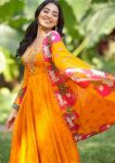 LATEST COTTON KALAMKARI PRINT WITH EMBROIDERY WORK GOWN WITH DUPATTA FESTIVE WEAR WHOLESALE PRICE ETHNIC GARMENT (6)