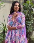 LATEST COTTON SOFT MUSLIN DIGITAL PRINTED WITH EMBROIDERY THREAD WORK AND LACE BORDER WORK GOWN BOTTOM WITH DUPATTA FESTIVE WEAR WHOLESALE PRICE ETHNIC GARMENT (2)