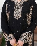 LATEST FAUX GEORGETTE EMBROIDERY AND RIVETED MOTI WORK TOP BOTTOM WITH DUPATTA FESTIVE WEAR WHOLESALE PRICE ETHNIC GARMENT (4)