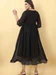 LATEST GEORGETTE EMBROIDERY MIRROR WORK ANARKALI TOP CASUAL WEAR WHOLESALE PRICE ETHNIC GARMENT (2)