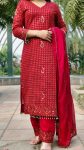LATEST GEORGETTE EMBROIDERY SEQUENCE WORK TOP BOTTOM WITH DUPATTA FESTIVE WEAR WHOLESALE PRICE ETHNIC GARMENT (4)