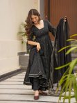 LATEST MUSLIN DIGITAL PRINTED GOWN BOTTOM WITH DUPATTA FESTIVE WEAR WHOLESALE PRICE ETHNIC GARMENT (4)