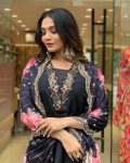 LATEST MUSLIN ZARI THREAD SEQUENCE WORK TOP BOTTOM WITH DUPATTA FESTIVE WEAR WHOLESALE PRICE ETHNIC GARMENT (5)