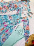 LATEST ORGANZA TABBY SILK DIGITAL PRINTED GOWN BOTTOM WITH DUPATTA PARTYWEAR WHOLESALE PRICE ETHNIC GARMENT (3)
