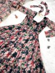 LATEST ORGANZA TABBY SILK DIGITAL PRINTED GOWN WITH DUPATTA FESTIVE WEAR WHOLESALE PRICE ETHNIC GARMENT(12)