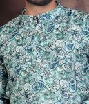 LATEST PURE COTTON DIGITAL PRINTED MEN’S KURTA WITH PAYJAMA FESTIVE WEAR WHOLESALE PRICE ETHNIC GARMENT (50)
