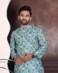 LATEST PURE COTTON DIGITAL PRINTED MEN’S KURTA WITH PAYJAMA FESTIVE WEAR WHOLESALE PRICE ETHNIC GARMENT (50)